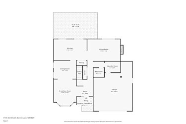 Floor plan 1 for 11018 203rd Ave E
