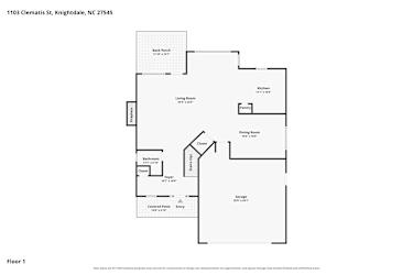 Floor plan 2 for 1103 Clematis St