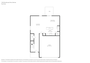 Floor plan 1 for 1106 Woodhouse Dr