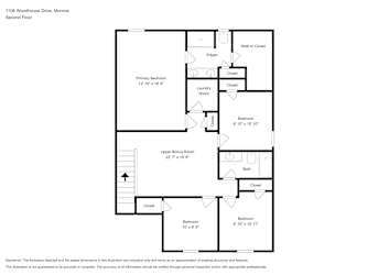 Floor plan 2 for 1106 Woodhouse Dr