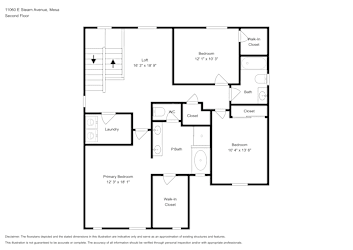 Floor plan 2 for 11060 E Stearn Ave