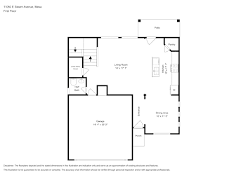 Floor plan 1 for 11060 E Stearn Ave