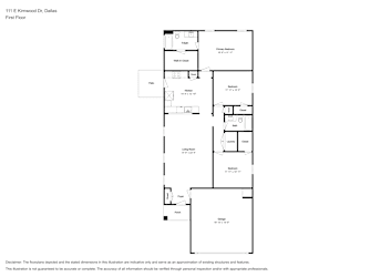 Floor plan 1 for 111 E Kirnwood Dr