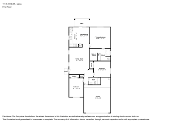 Floor plan 1 for 111 S 111th Pl