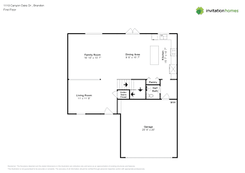 Floor plan 1 for 1110 Canyon Oaks Dr