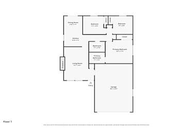 Floor plan 1 for 1117 Cascade Dr