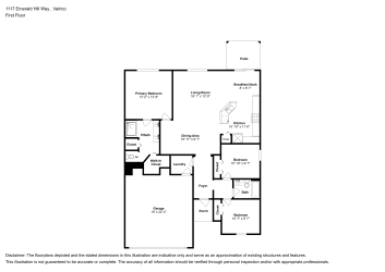 Floor plan 1 for 1117 Emerald Hill Way