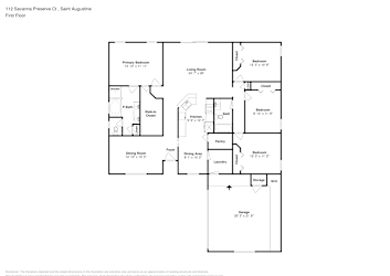 Floor plan 1 for 112 Savanna Preserve Ct