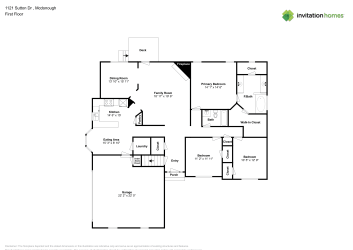 Floor plan 1 for 1121 Sutton Dr