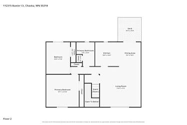 Floor plan 2 for 112315 Baxter Ct