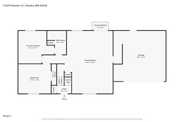 Floor plan 1 for 112315 Baxter Ct