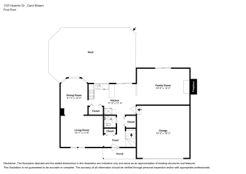 Floor plan 1 for 1125 Hyannis Cir