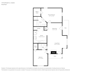 Floor plan 1 for 113 N Etowah Ln