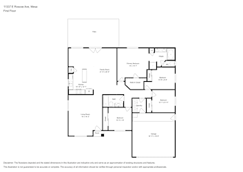 Floor plan 1 for 11337 E Roscoe Ave
