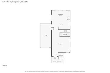Floor plan 1 for 1136 Tellis Dr