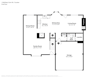 Floor plan 2 for 11368 Berry Farm Rd