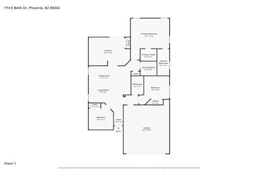 Floor plan 1 for 114 E Beth Dr