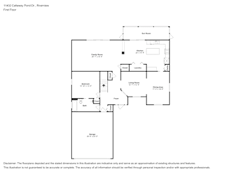 Floor plan 1 for 11402 Callaway Pond Dr