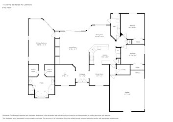 Floor plan 1 for 11425 Via de Renee Pl