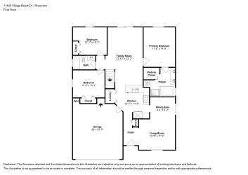 Floor plan 1 for 11439 Village Brook Dr