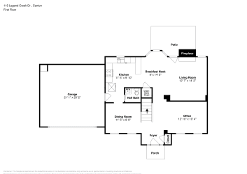 Floor plan 1 for 115 Legend Creek Dr