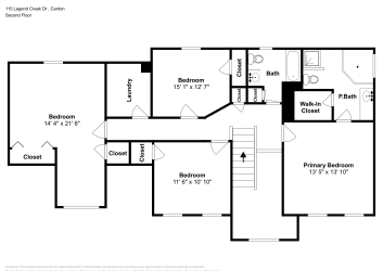 Floor plan 2 for 115 Legend Creek Dr