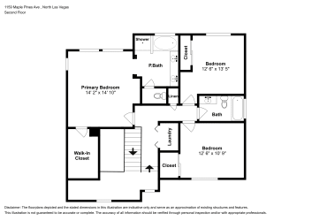Floor plan 2 for 1159 Maple Pines Ave