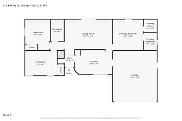 Floor plan 1 for 116 E Holly Dr