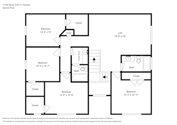 Floor plan 2 for 11706 Dandy Park Ct