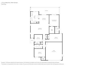 Floor plan 1 for 1172 La Mesa Ave