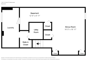 Floor plan 1 for 1181 W 132nd Pl
