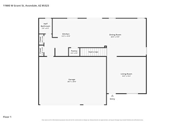 Floor plan 1 for 11880 W Grant St