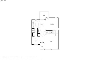 Floor plan 1 for 119 Moss Dr