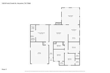 Floor plan 1 for 12010 Fork Creek Dr