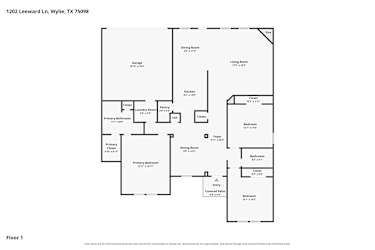 Floor plan 1 for 1202 Leeward Ln