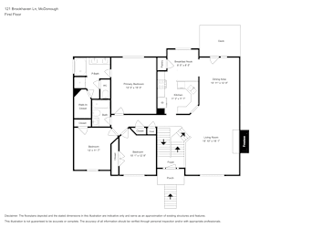 Floor plan 2 for 121 Brookhaven Ln