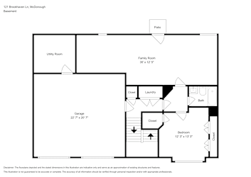 Floor plan 1 for 121 Brookhaven Ln