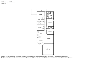 Floor plan 1 for 12113 Vista Oak Blvd