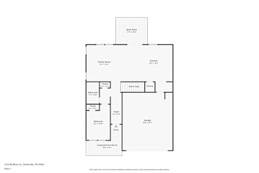 Floor plan 1 for 1215 Bluffton Cir