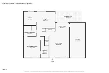 Floor plan 1 for 1220 NW 89th Dr