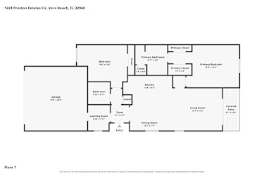 Floor plan 1 for 1224 Preston Estates Cir