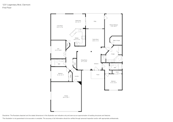Floor plan 1 for 1231 Legendary Blvd