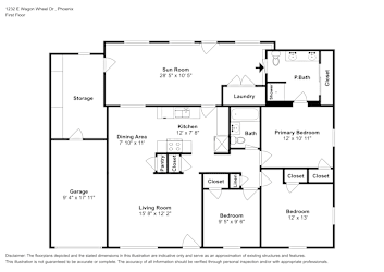 Floor plan 1 for 1232 E Wagon Wheel Dr