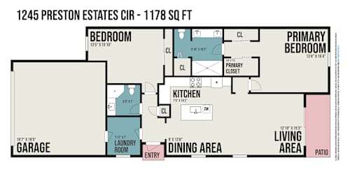 Floor plan 1 for 1238 Preston Estates Cir