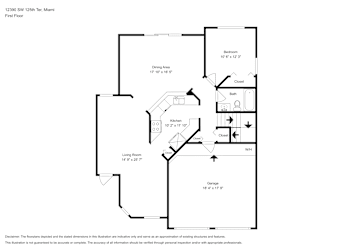 Floor plan 1 for 12390 SW 125th Ter
