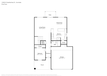 Floor plan 1 for 12395 W Heatherbrae Dr