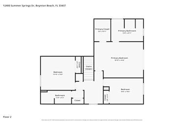 Floor plan 2 for 12400 Summer Springs Dr