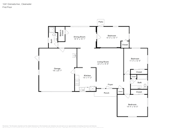 Floor plan 1 for 1241 Grenada Ave