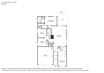 Floor plan 1 for 1245 Lords Hill Dr