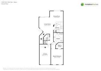Floor plan 1 for 12503 SW 124th Path
